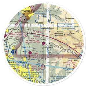 Pauma Valley Air Park (CL33) VFR Sectional Sticker (30 mile)