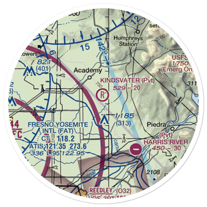 Kindsvater Ranch Airport (CL24) VFR Sectional Sticker (20 mile)