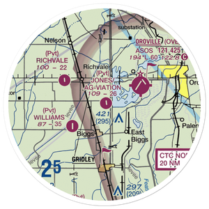 Jones/Ag-Viation Airport (CL23) VFR Sectional Sticker (20 mile)
