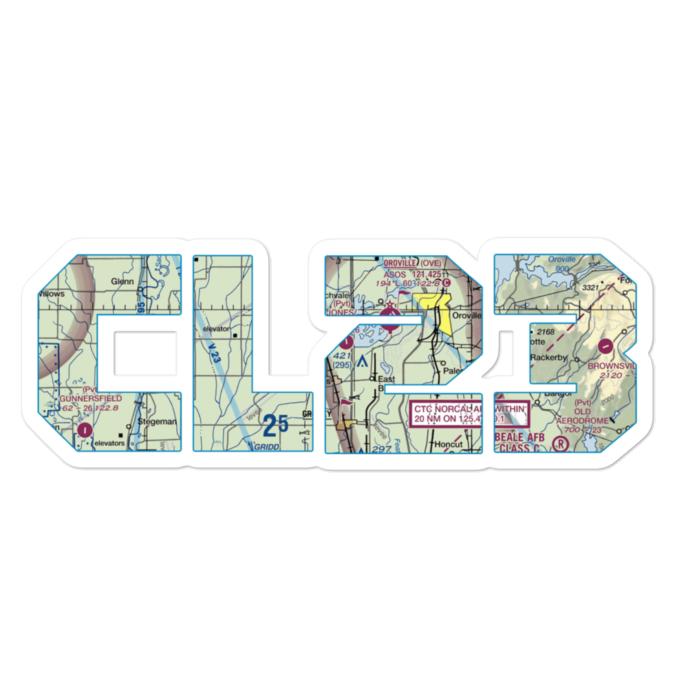 Jones/Ag-Viation Airport (CL23) VFR Sectional Sticker 