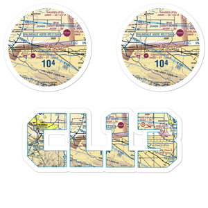 Brian Ranch Airport (CL13) VFR Sectional Sticker Pack