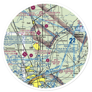 Ferdun Ranch Airport (CL11) VFR Sectional Sticker (30 mile)