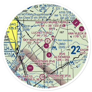 Sky Way Estates Airport (CL04) VFR Sectional Sticker (20 mile)