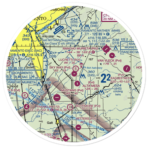 Sky Way Estates Airport (CL04) VFR Sectional Sticker (30 mile)