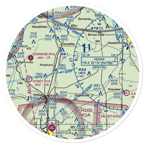 A & C AG Aviation Inc (CHAN) VFR Sectional Sticker (30 mile)