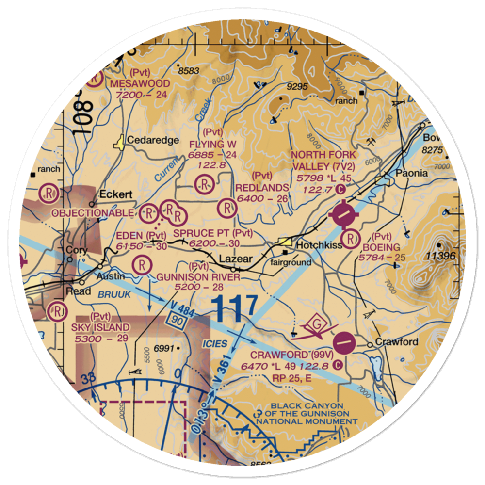 Montemadeira Ii Airport (CD97) VFR Sectional Sticker (30 mile) 