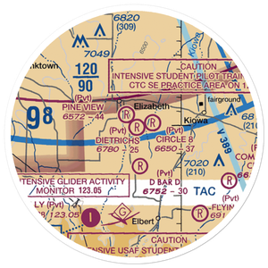Flyin' B Ranch Airport (CD45) VFR Sectional Sticker (20 mile)