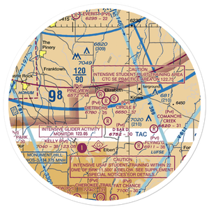 Flyin' B Ranch Airport (CD45) VFR Sectional Sticker (30 mile)