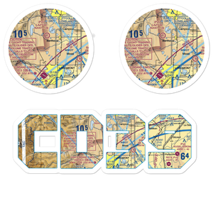 Pond's Field (CD39) VFR Sectional Sticker Pack