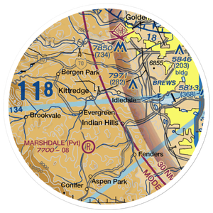 Tall Timber Airport (CD28) VFR Sectional Sticker (20 mile)