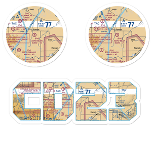 Aero Bear Field (CD23) VFR Sectional Sticker Pack