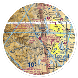 Sprague Airport (CD20) VFR Sectional Sticker (30 mile)