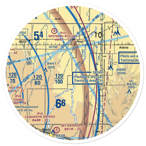 Bijou Basin Airport (CD17) VFR Sectional Sticker (30 mile)
