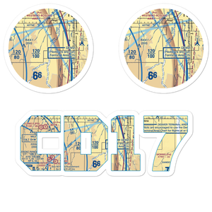 Bijou Basin Airport (CD17) VFR Sectional Sticker Pack