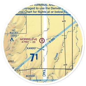 Morris Airport (CD13) VFR Sectional Sticker (20 mile)