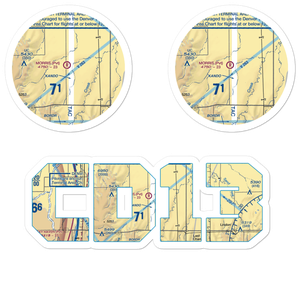 Morris Airport (CD13) VFR Sectional Sticker Pack