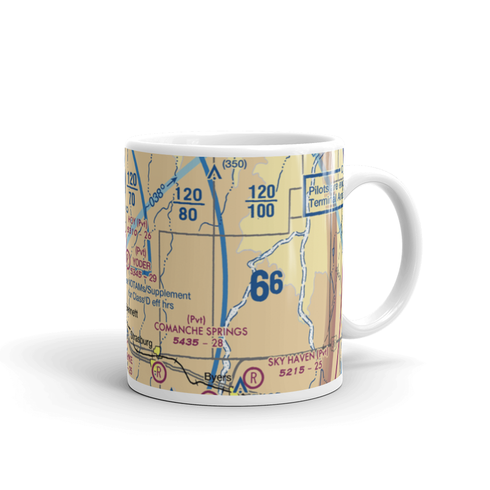 Yoder Airstrip (CD09) VFR Sectional  Mug 