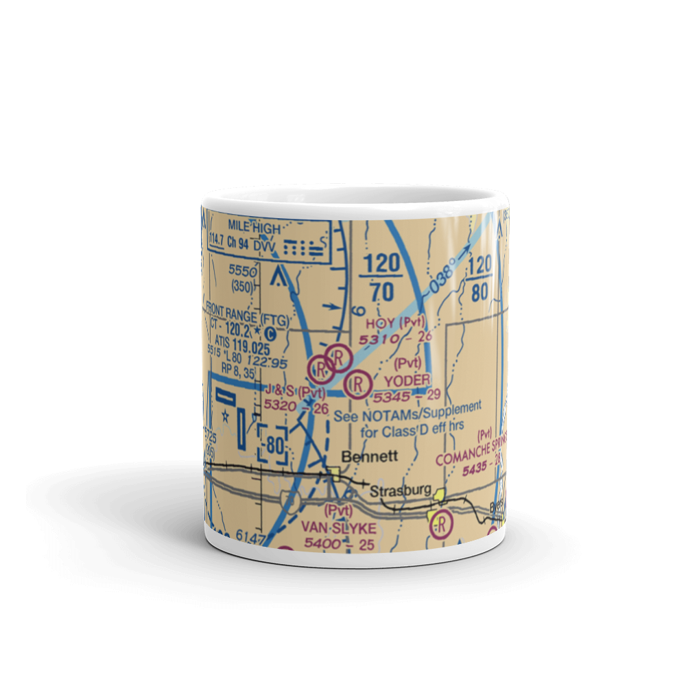 Yoder Airstrip (CD09) VFR Sectional  Mug 