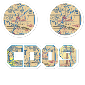Yoder Airstrip (CD09) VFR Sectional Sticker Pack