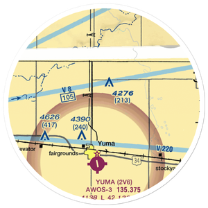 Jackson Airfield (CD05) VFR Sectional Sticker (20 mile)