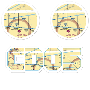 Jackson Airfield (CD05) VFR Sectional Sticker Pack