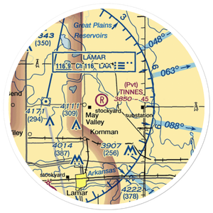 Tinnes Airport (CD03) VFR Sectional Sticker (20 mile)