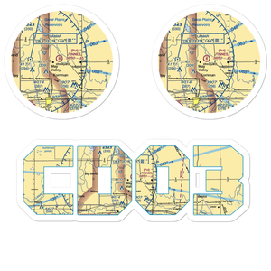 Tinnes Airport (CD03) VFR Sectional Sticker Pack