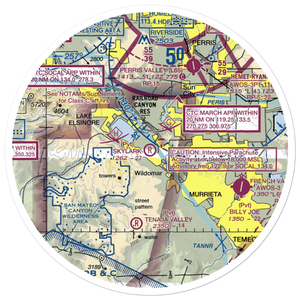 Skylark Field (CA89) VFR Sectional Sticker (30 mile)