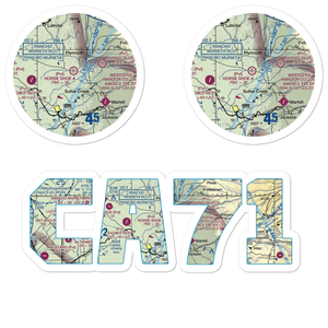 Horse Shoe A Ranch Airport (CA71) VFR Sectional Sticker Pack
