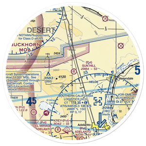 Sun Hill Ranch Airport (CA70) VFR Sectional Sticker (30 mile)