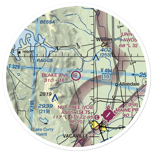 Blake Sky Park Airport (CA57) VFR Sectional Sticker (20 mile)