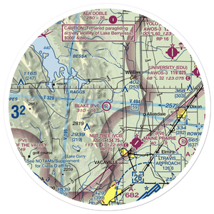 Blake Sky Park Airport (CA57) VFR Sectional Sticker (30 mile)