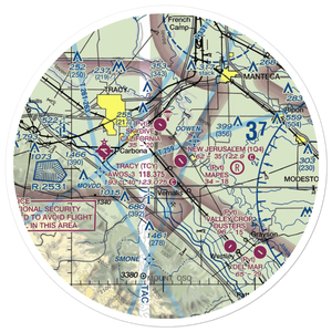 33 Strip (CA54) VFR Sectional Sticker (30 mile)