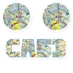 Tews Field (CA53) VFR Sectional Sticker Pack