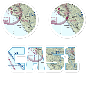 The Sea Ranch Airport (CA51) VFR Sectional Sticker Pack