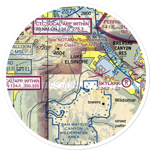 Mc Conville Airstrip (CA42) VFR Sectional Sticker (20 mile)