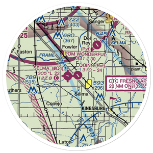 Quinn Airport (CA41) VFR Sectional Sticker (20 mile)