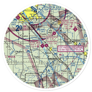 Quinn Airport (CA41) VFR Sectional Sticker (30 mile)