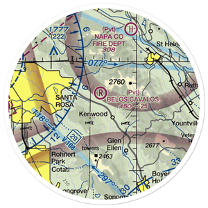 Belos Cavalos Airport (CA39) VFR Sectional Sticker (20 mile)