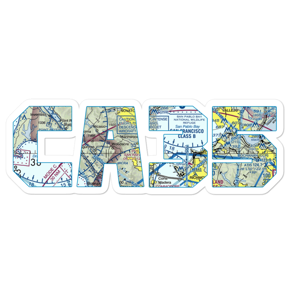 San Rafael Airport (CA35) VFR Sectional Sticker 