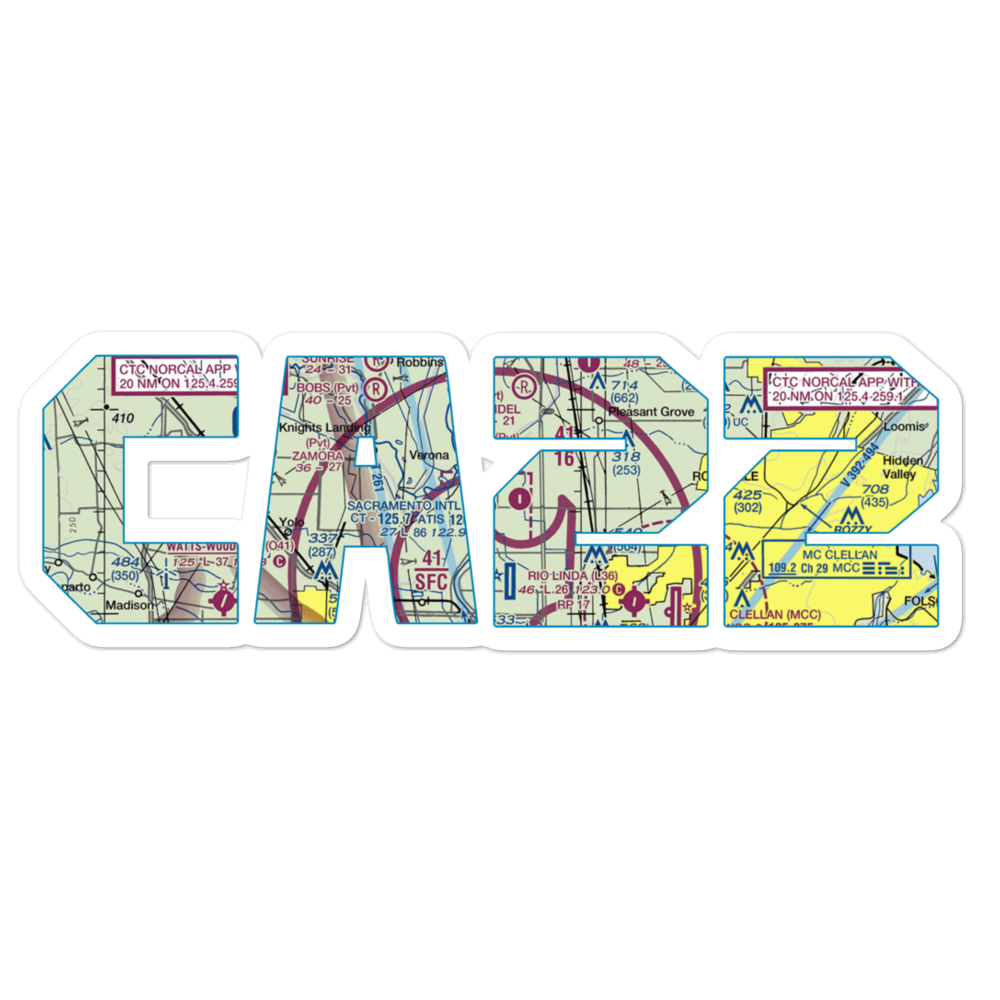 Lauppes Strip (CA22) VFR Sectional Sticker 