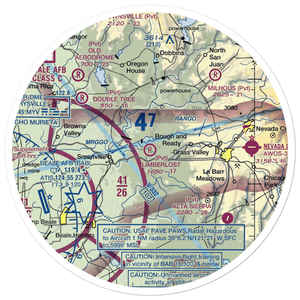 Limberlost Ranch Airport (CA21) VFR Sectional Sticker (30 mile)