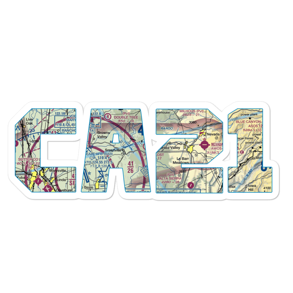 Limberlost Ranch Airport (CA21) VFR Sectional Sticker 