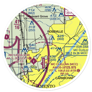Holtsmans Airport (CA16) VFR Sectional Sticker (20 mile)