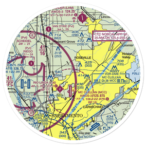 Holtsmans Airport (CA16) VFR Sectional Sticker (30 mile)