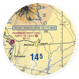 Mc Cloud Airstrip (CA11) VFR Sectional Sticker (20 mile)