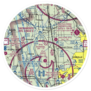Scheidel Ranch Airport (CA07) VFR Sectional Sticker (30 mile)