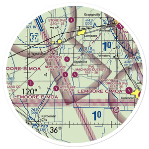 Machado Dusters Airport (CA05) VFR Sectional Sticker (30 mile)