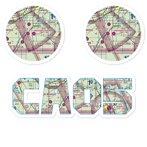 Machado Dusters Airport (CA05) VFR Sectional Sticker Pack