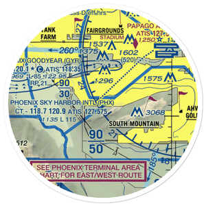 Hangar Haciendas Airport (AZ90) VFR Sectional Sticker (20 mile)